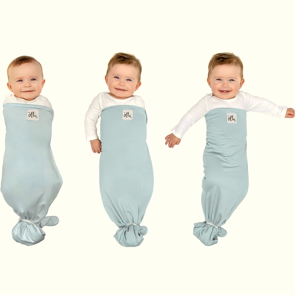 The Ollie Swaddle Light Blue